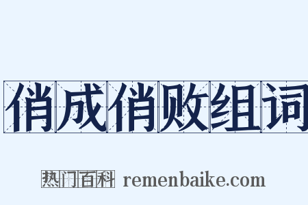 俏成俏败组词是什么意思的图片